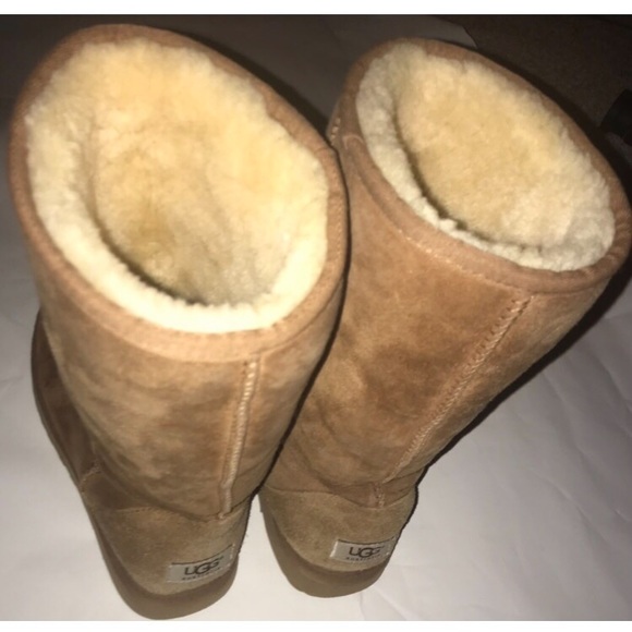 UGG Shoes - vintage ugg australia tall chestnut genuine sheepskin + leather eva boots